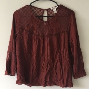 Rust blouse Forever 21